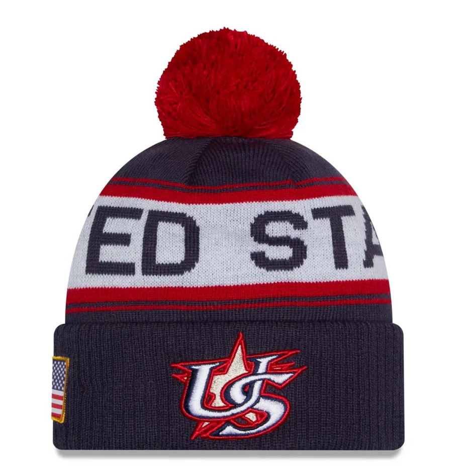 USA 2026 New Era World On-Field Beanie