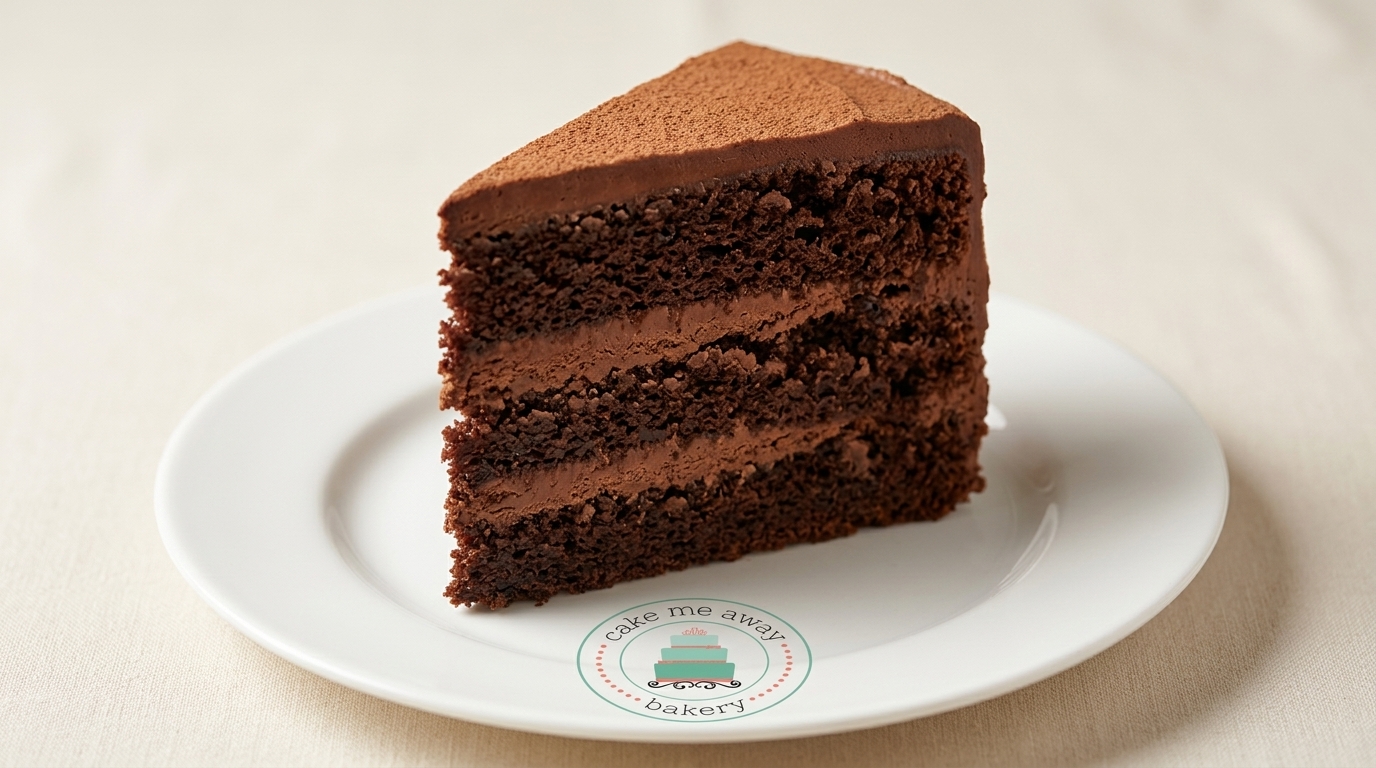 Triple Chocolate Cake Slice