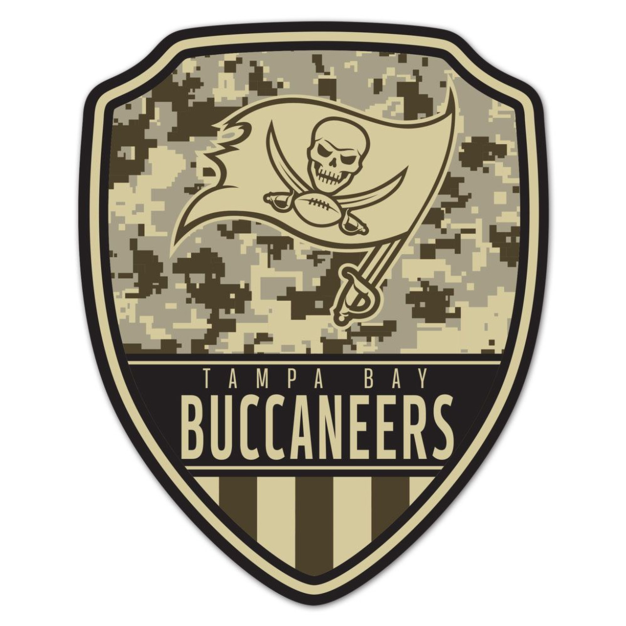 Tampa Bay Buccaneers Wood Shield Shaped Sign - 11x14"