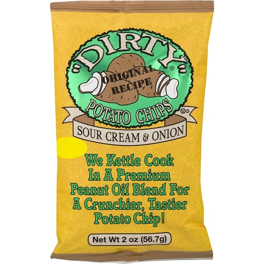 Dirty Kettle Potato Chips Sour Cream Onion 2oz 24 ct