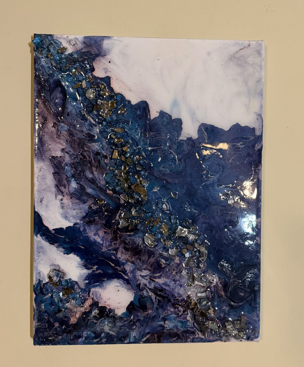 Geode Inspired Resin Wall Art