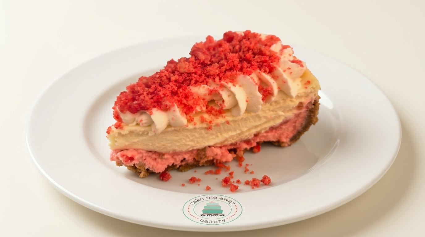 Strawberry Crunch Cheesecake Slice