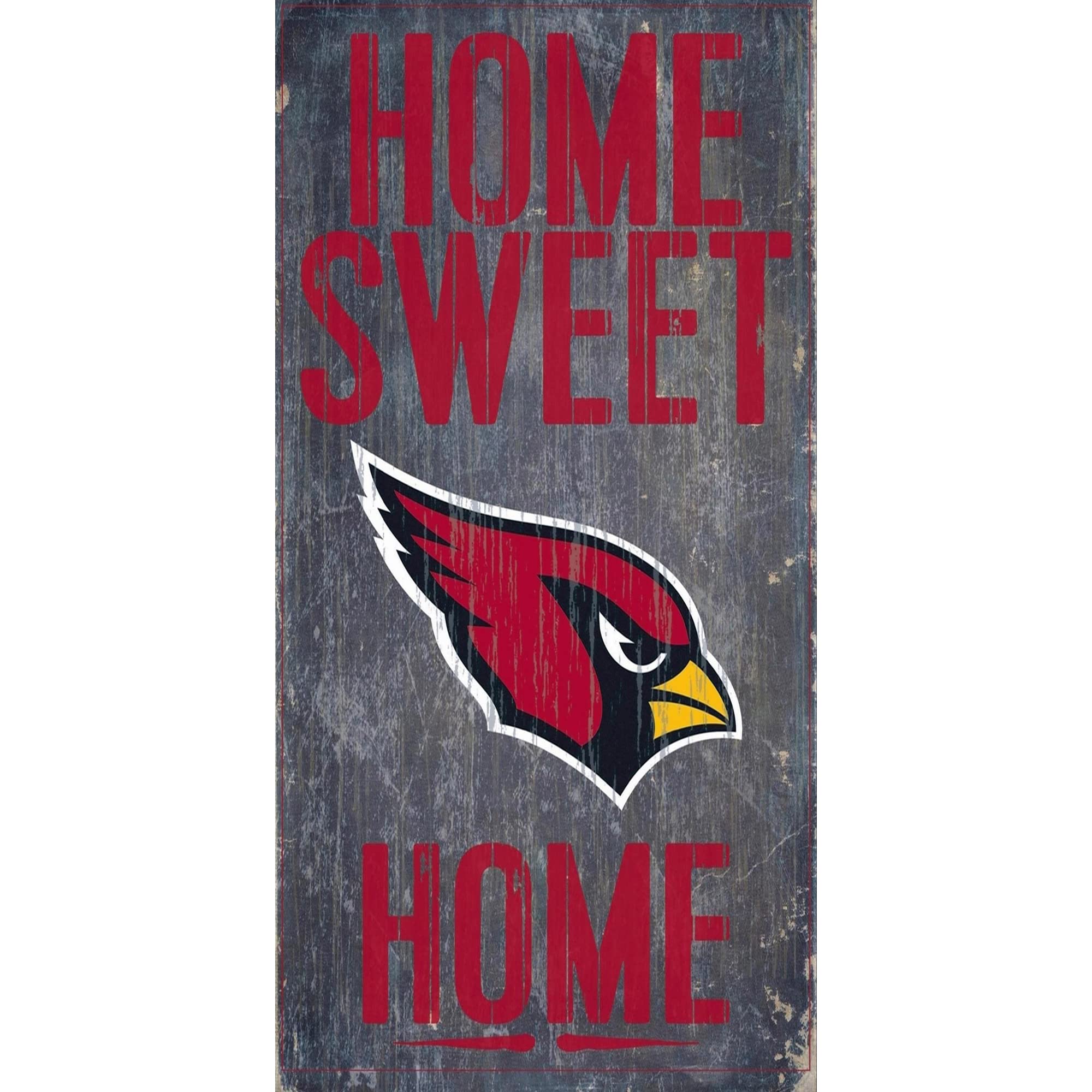 Arizona Cardinals Wood Home Sweet Home Sign 6x12"