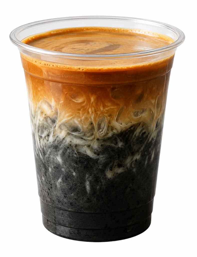Black Sesame Fermented Rice latte