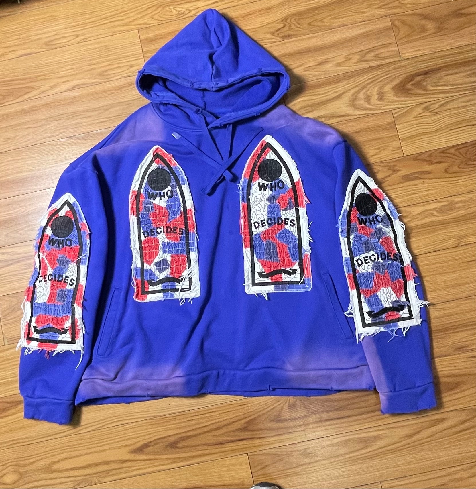 Who Decides War Glory Fabricated Hooded Pullover 'Indigo' ( USED )