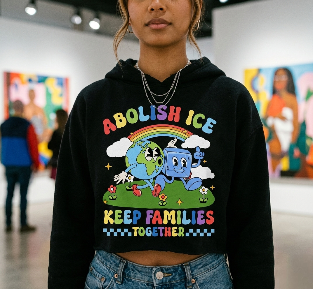 Families First Crop Hoodie
