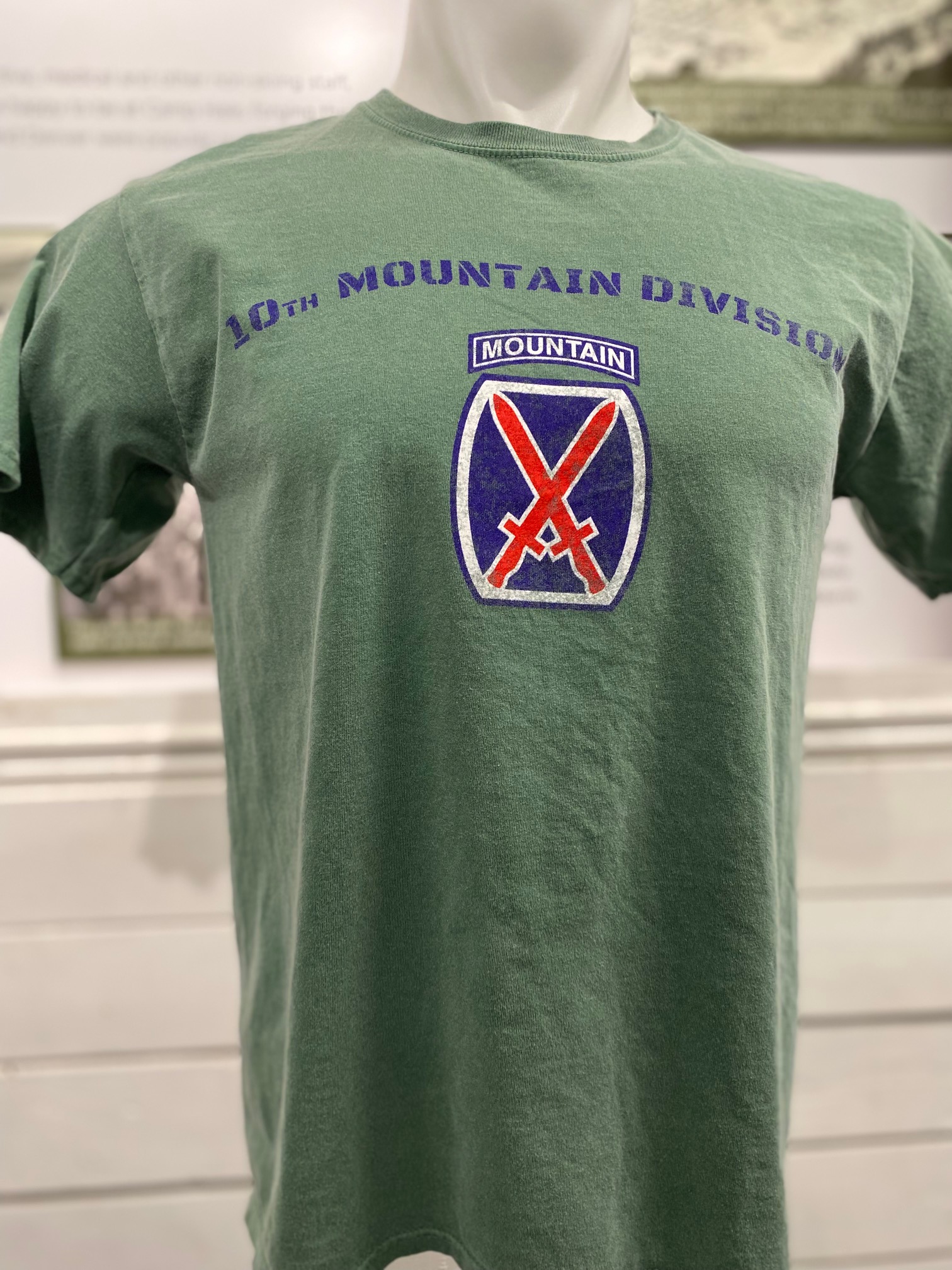 10th Mountain Division Green Short Sleeve T-shirt