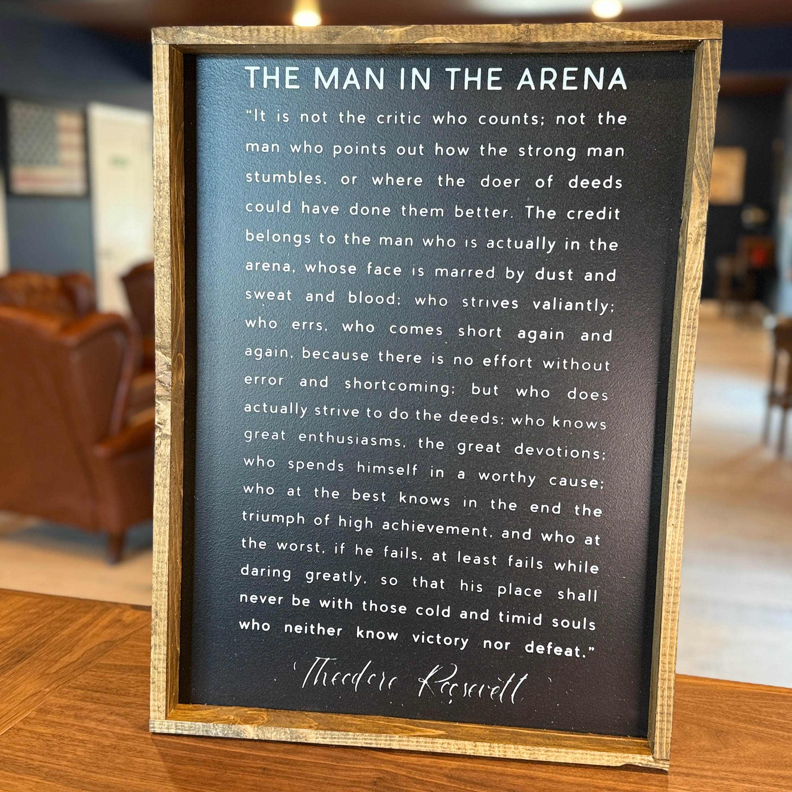 Man in the Arena Print