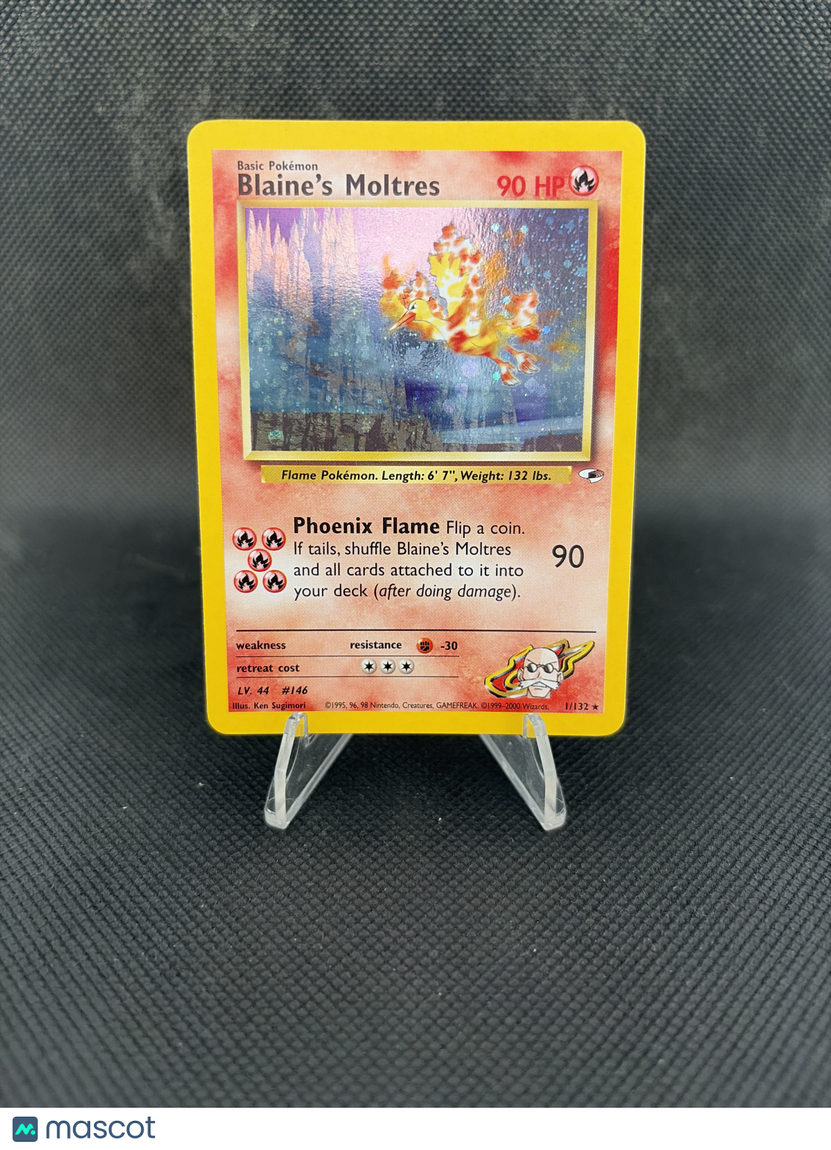 2000 Gym Heroes Blaine's Moltres Holo 1/132