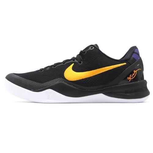 KOBE VIII Protro Basketball Shoes (HF9550-001, Black/White/Court Purple/University Gold) Size 10.5  (new)