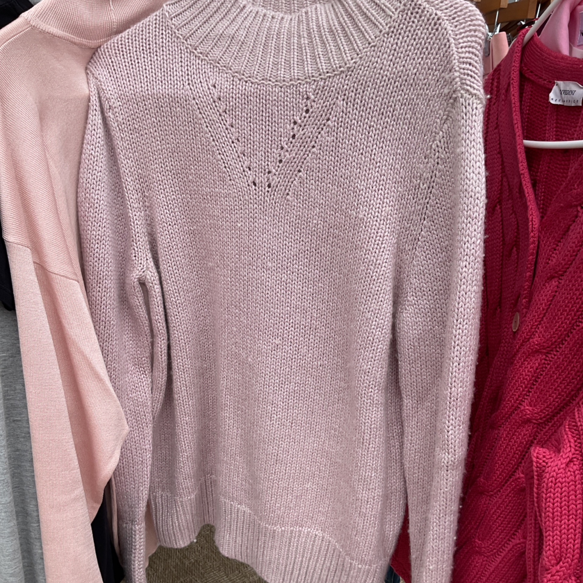 Pink Tinsel Sweater