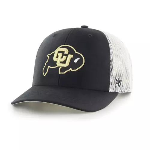 Colorado Buffaloes Black/White '47Brand Trucker Snapback Hat
