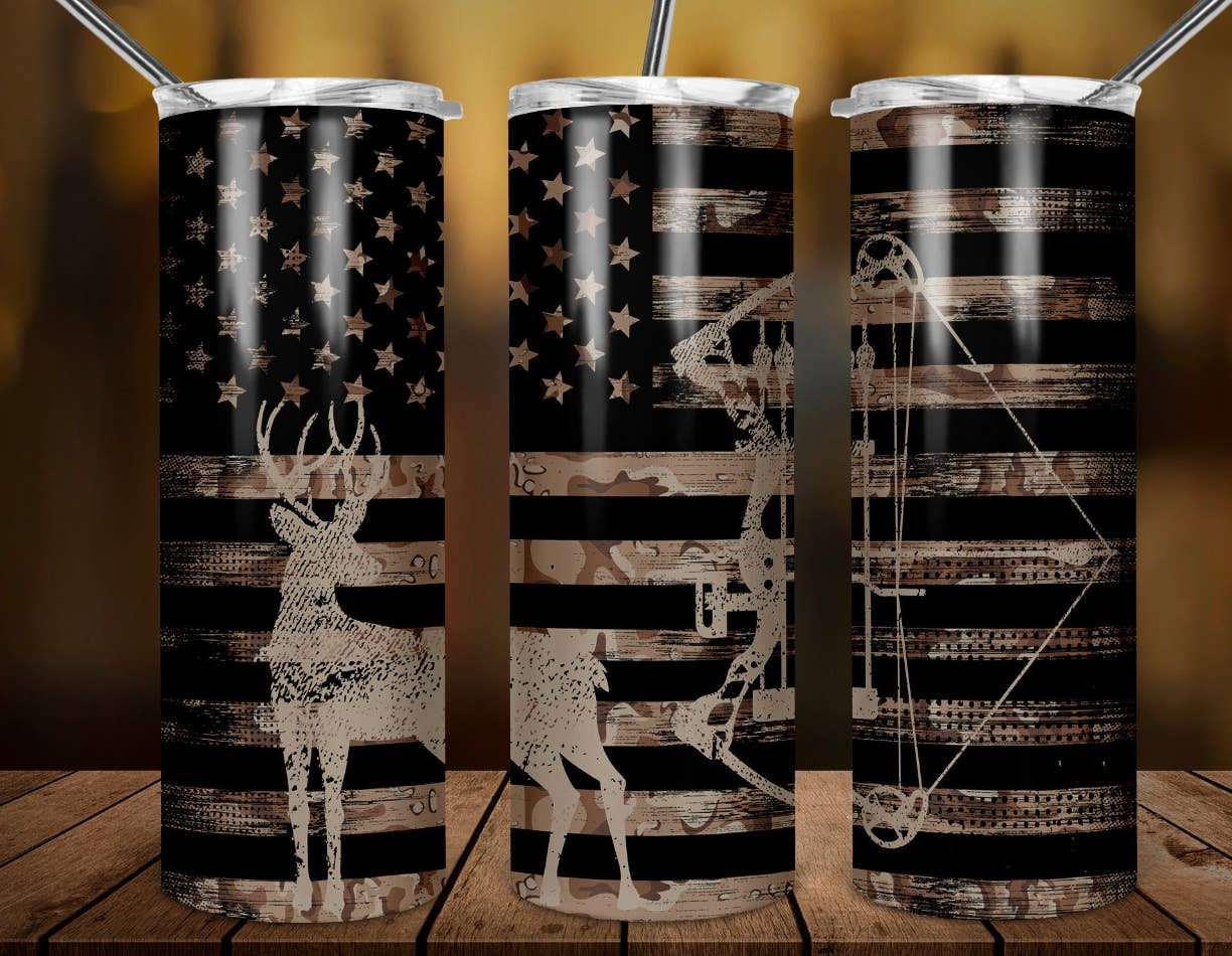Bow & Flag Tumbler