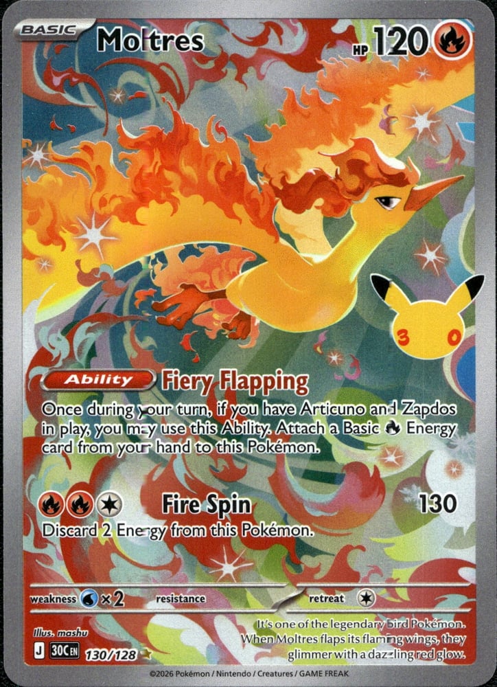 Moltres - 30TH 130/128