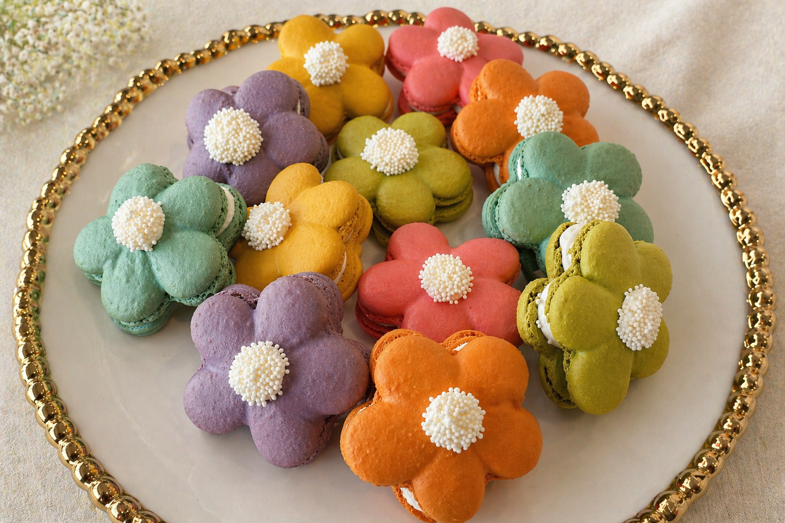 Mother's Day Floral Macaron Box Set — Box of 6