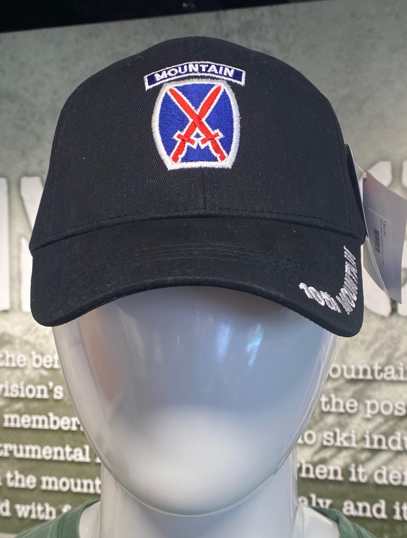 10th Mountain Division Logo Hat Black