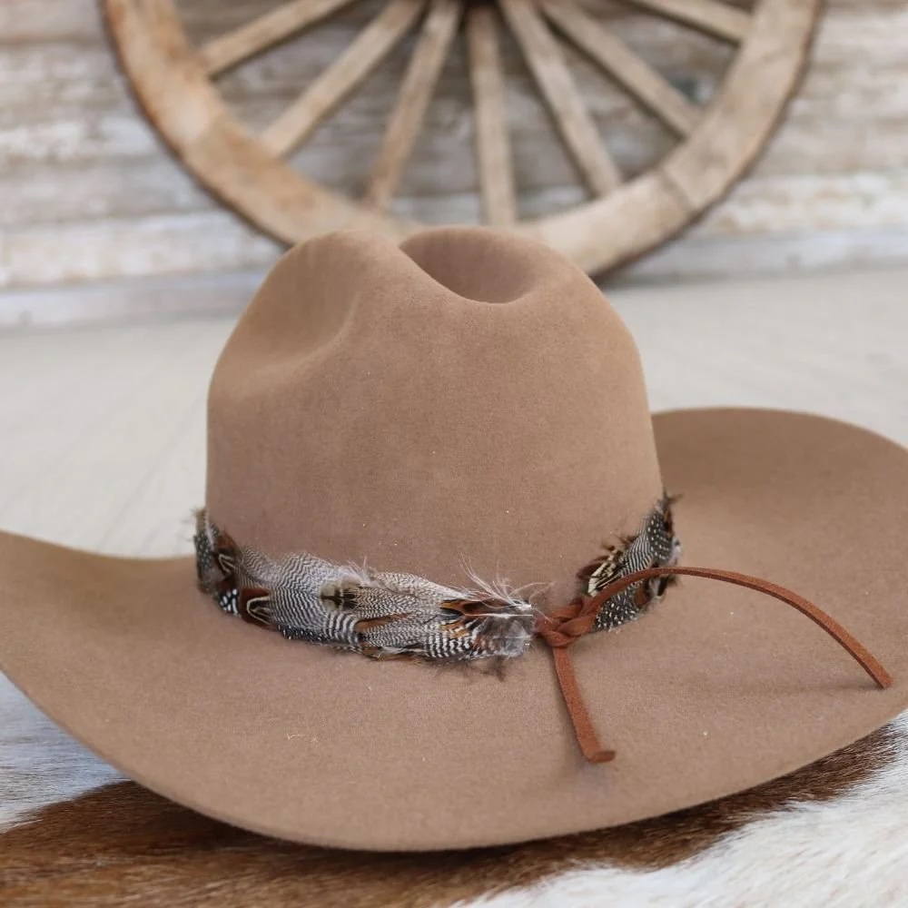 Willow - Western Feather Hat Band - Spotted Eagle