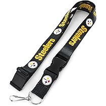 Pittsburgh Steelers Black Lanyard