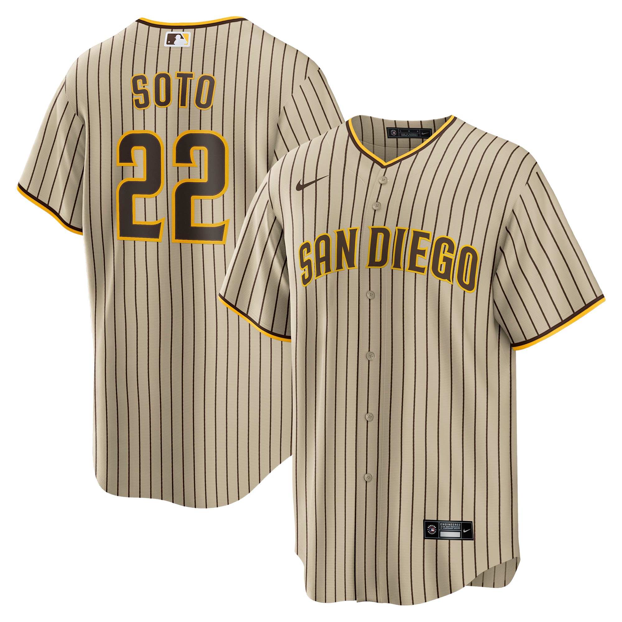 San Diego Padres Juan Soto Nike Road Jersey