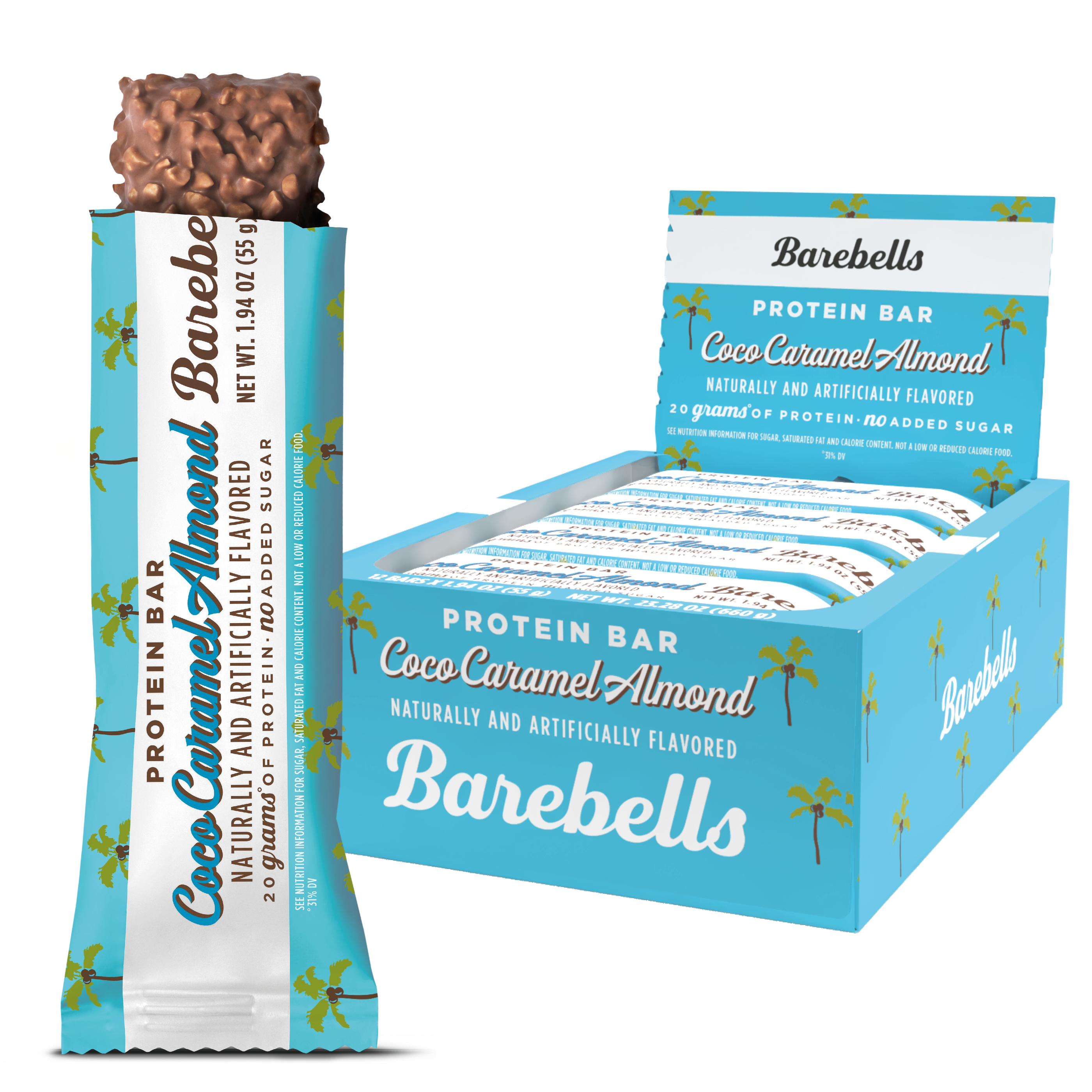 Barebells Protein Bars Coco Caramel Almond 1.94 oz 12 ct
