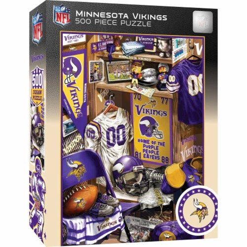 Minnesota Vikings Lockeroom Puzzle 500 Piece