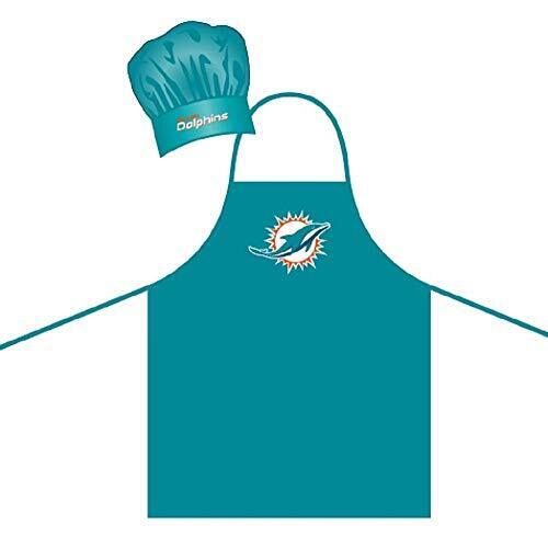 Miami Dolphins Aqua Chef Apron and Hat Set