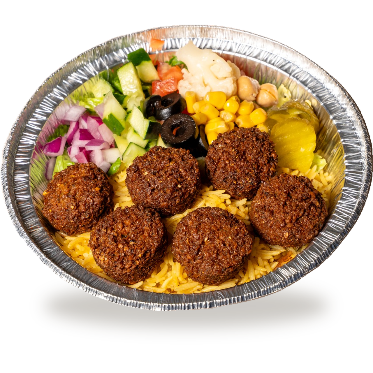 Falafel Over Rice