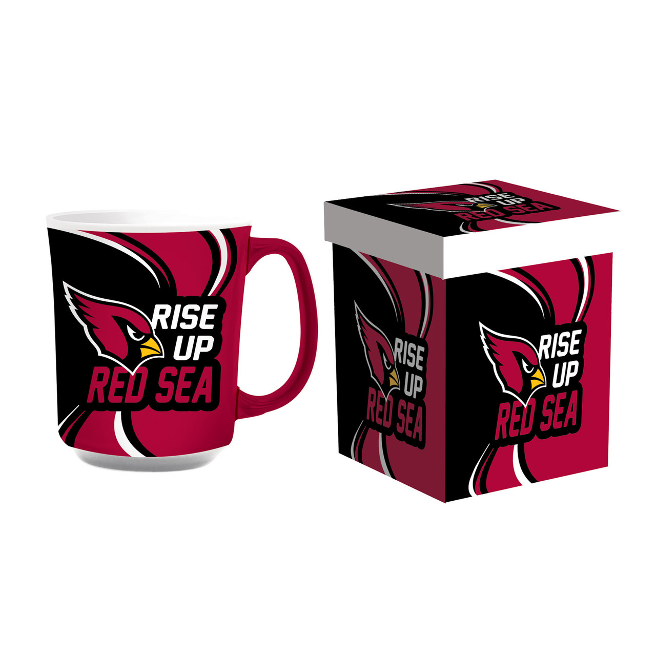 Arizona Cardinals Ceramic Coffee Mug with Matching Box 14oz