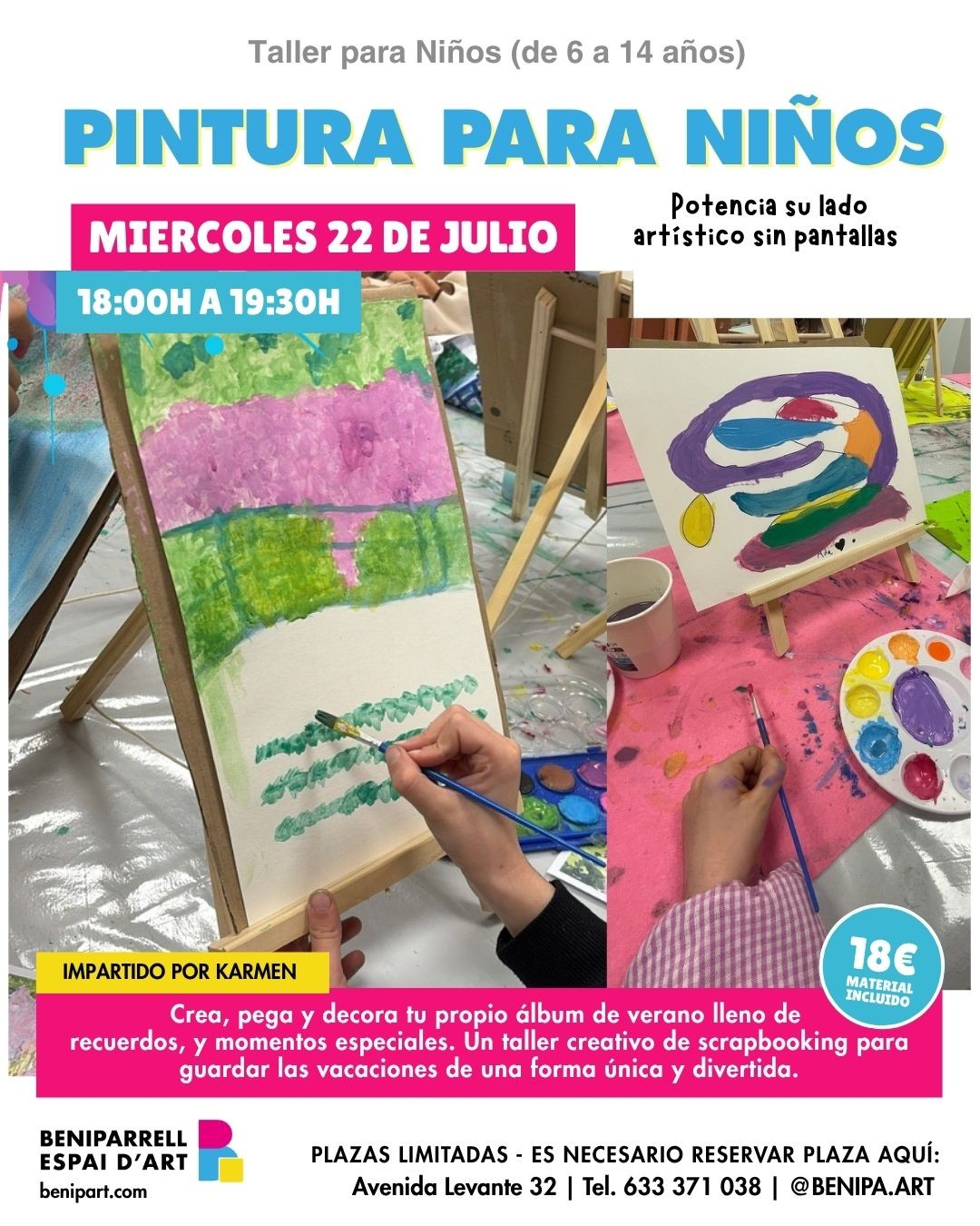Reserva Pintura para Niños