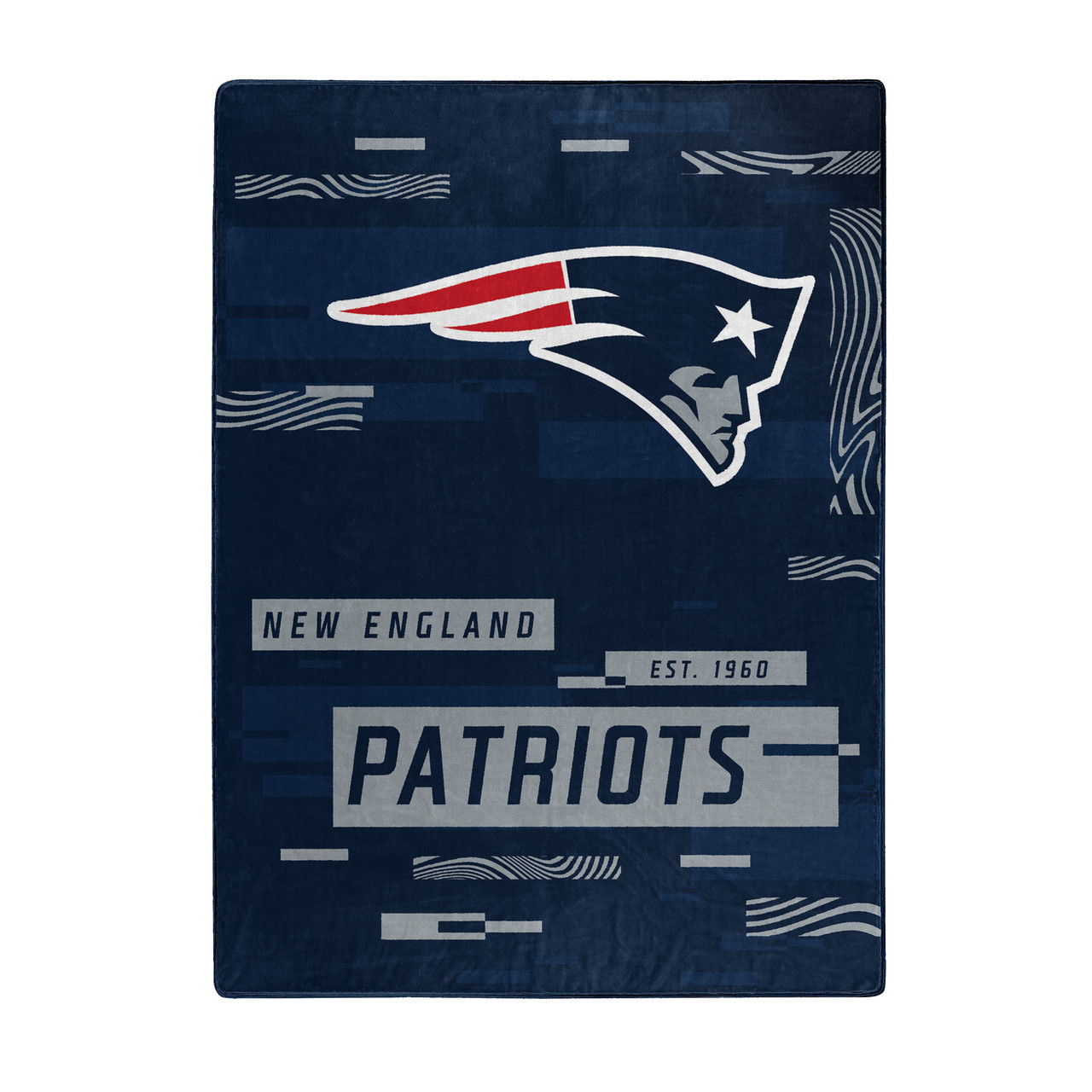 New England Patriots Digital Design Raschel Blanket 60x80"