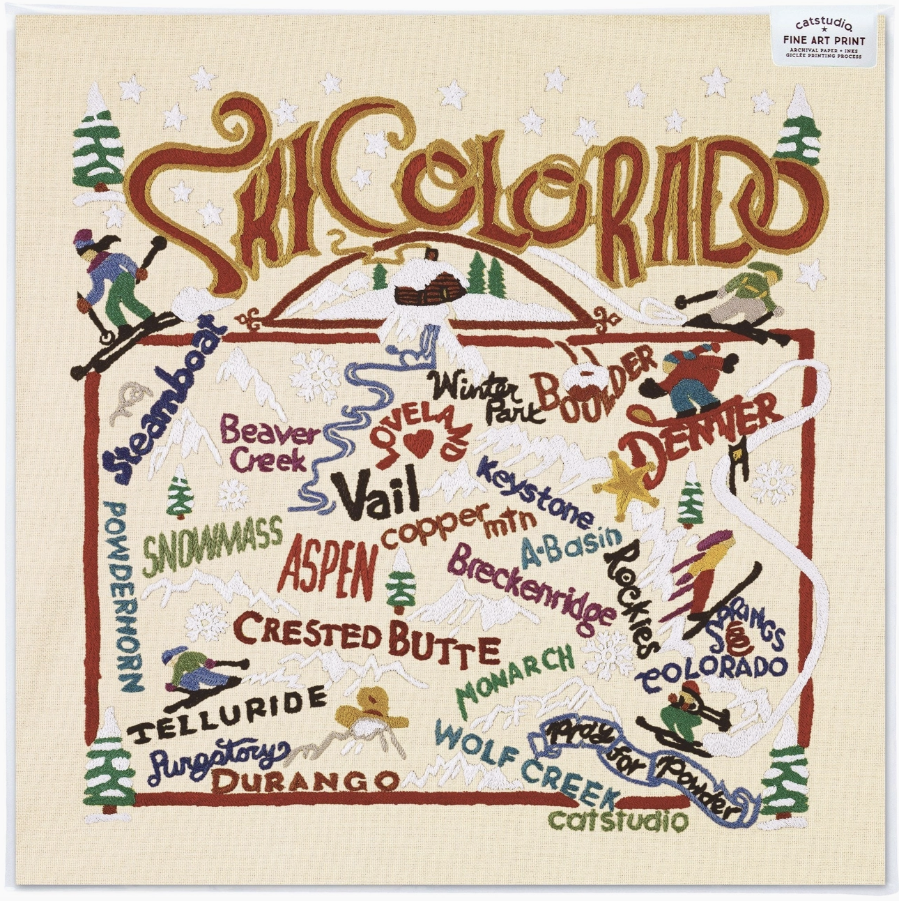 Ski Colorado Framed Fine Art Print