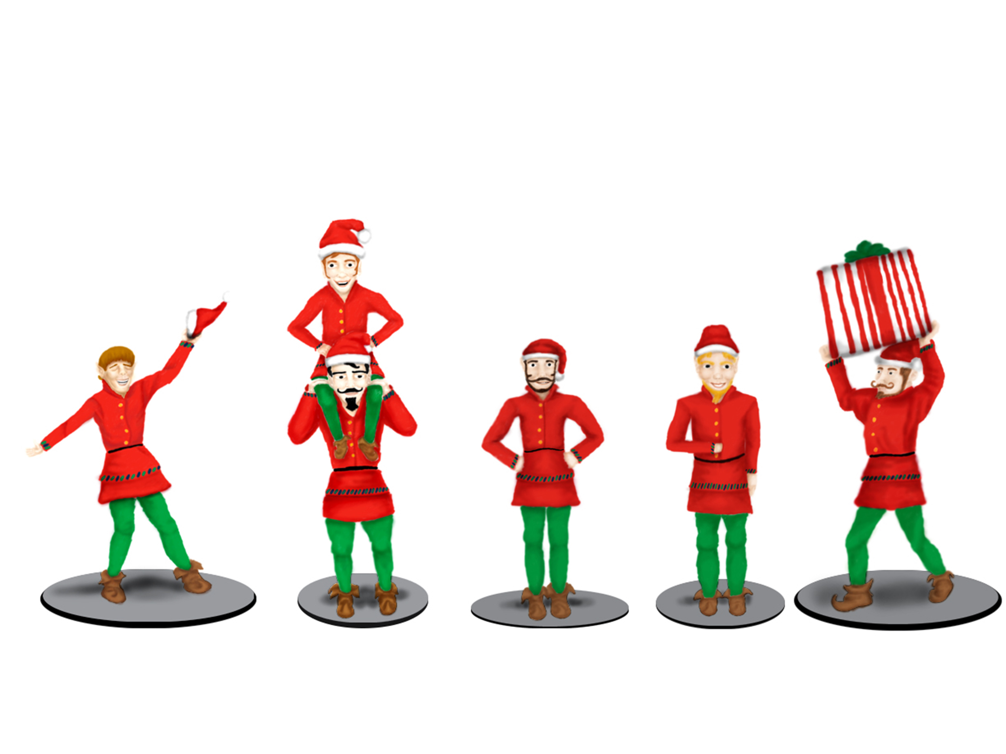 Lionel The Polar Express Elves Figure Pack 683185 O Scale