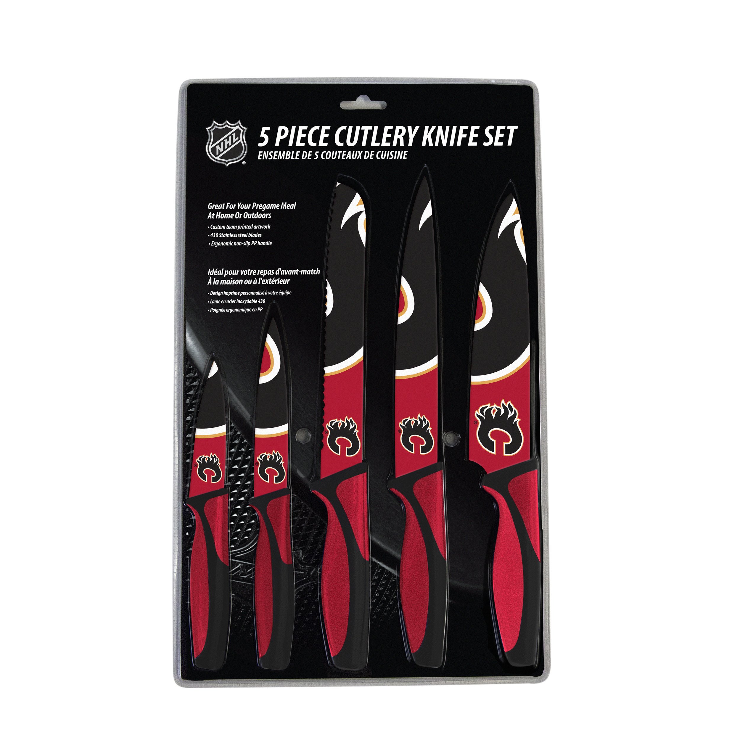 Calgary Flames Kitchen Knife Set - 5 Pack