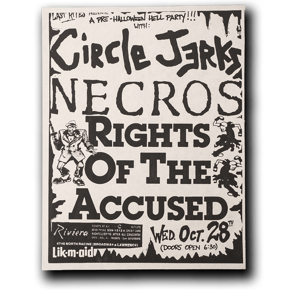 Circle Jerks -- October 28th 1987 [Handbill]