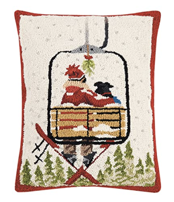 Ski Lift with dog Pillow