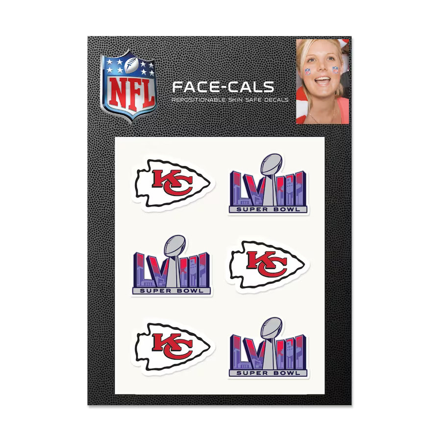 Kansas City Chiefs Super Bowl LVIII Face Cals