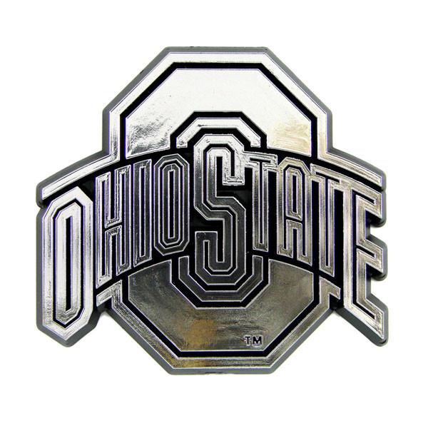 Ohio State Buckeyes Silver Auto Emblem