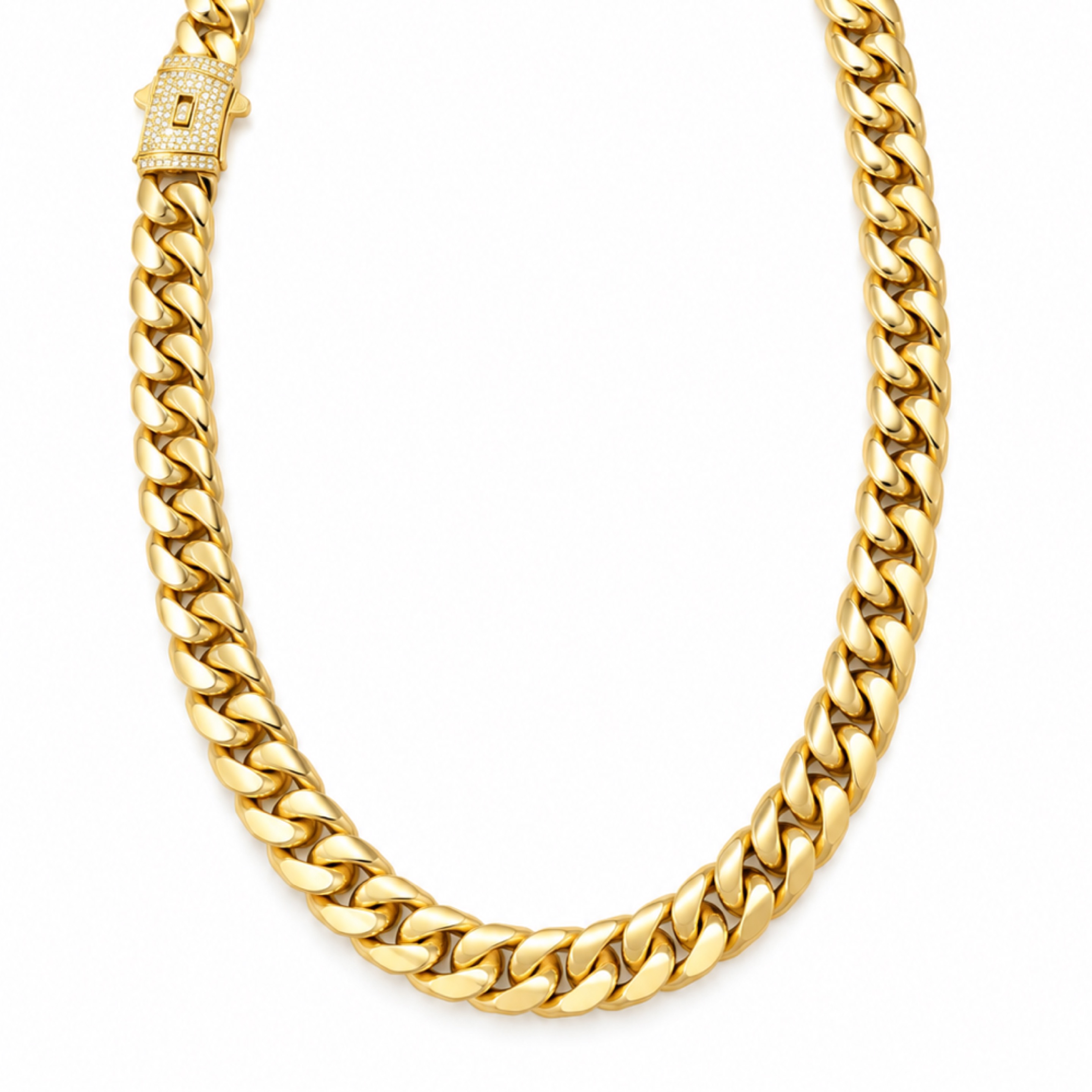 Iced Box Monaco Cuban Necklace / 12mm