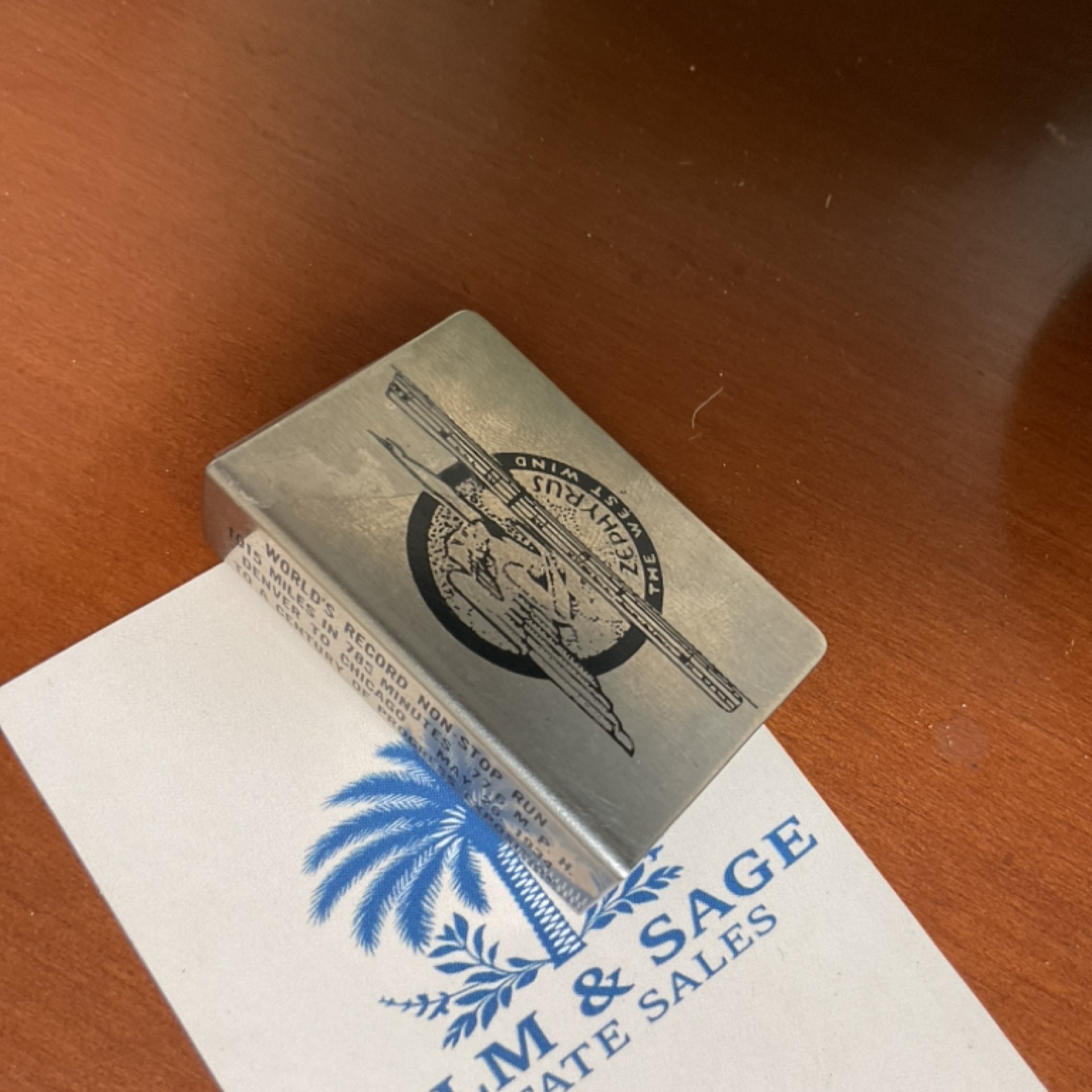 Vintage Railroad Advertising Pocket Matchbook