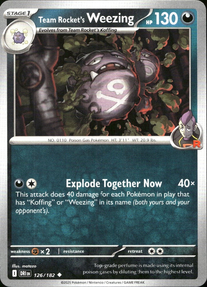 Team Rocket's Weezing - SV10 126/182
