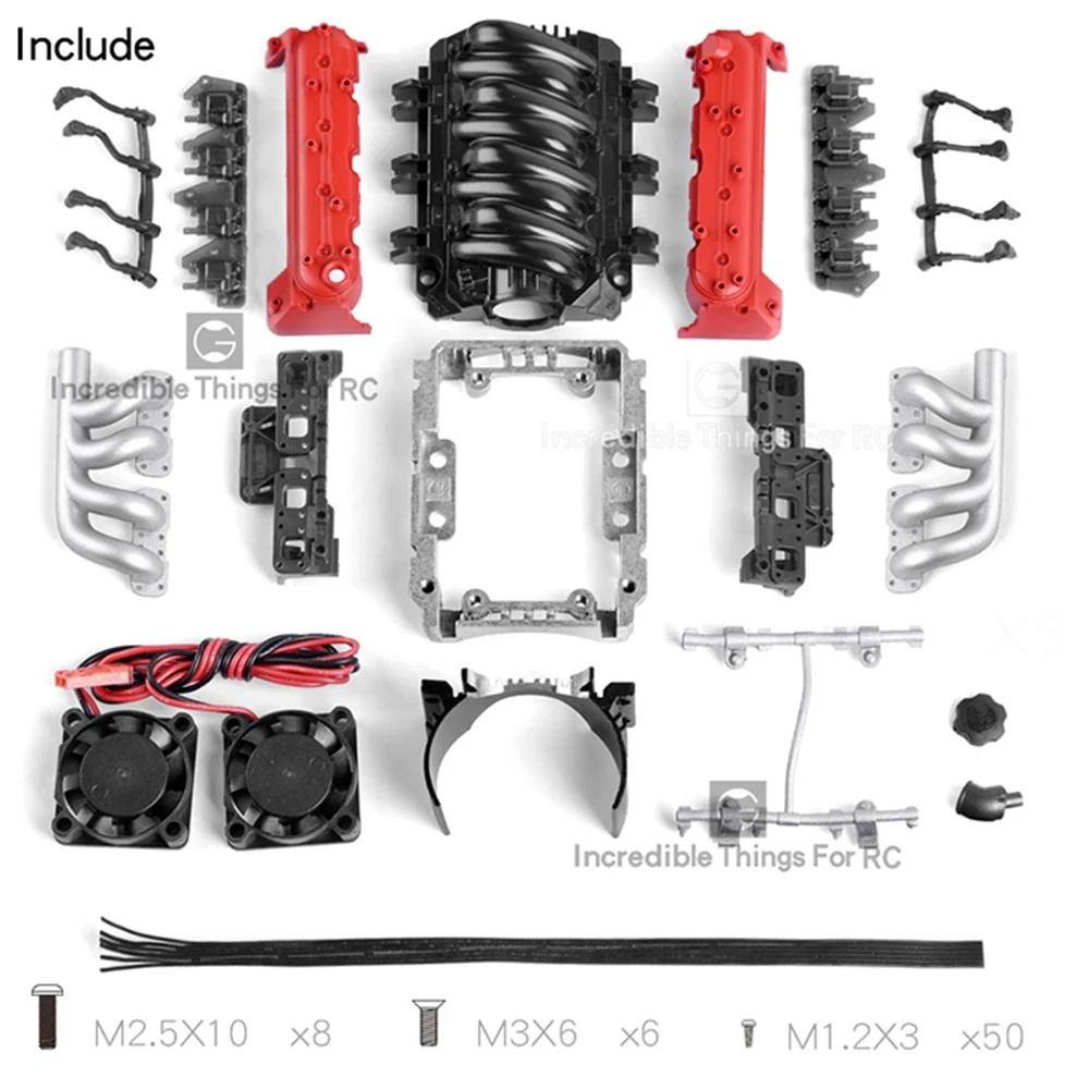 Injora 18304_RD Simulate Motor Cooking Fans