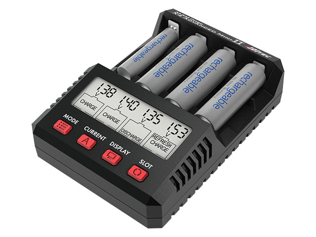 HITEC AA/AAA Charger X4 Advanced Mini II（ブラック）