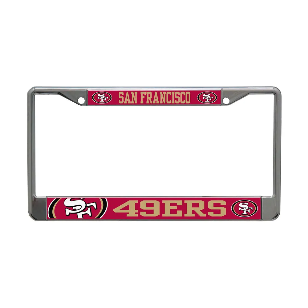 San Francisco 49ers Mega Chrome License Plate Frame