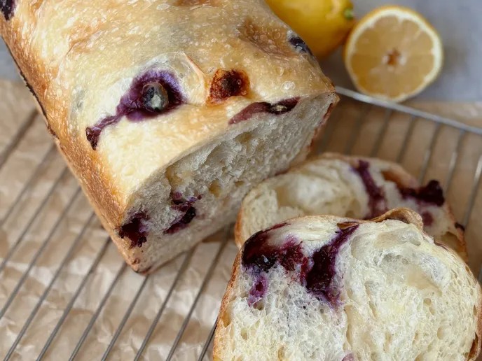 Blueberry Lemon Cream Cheese Sourdough