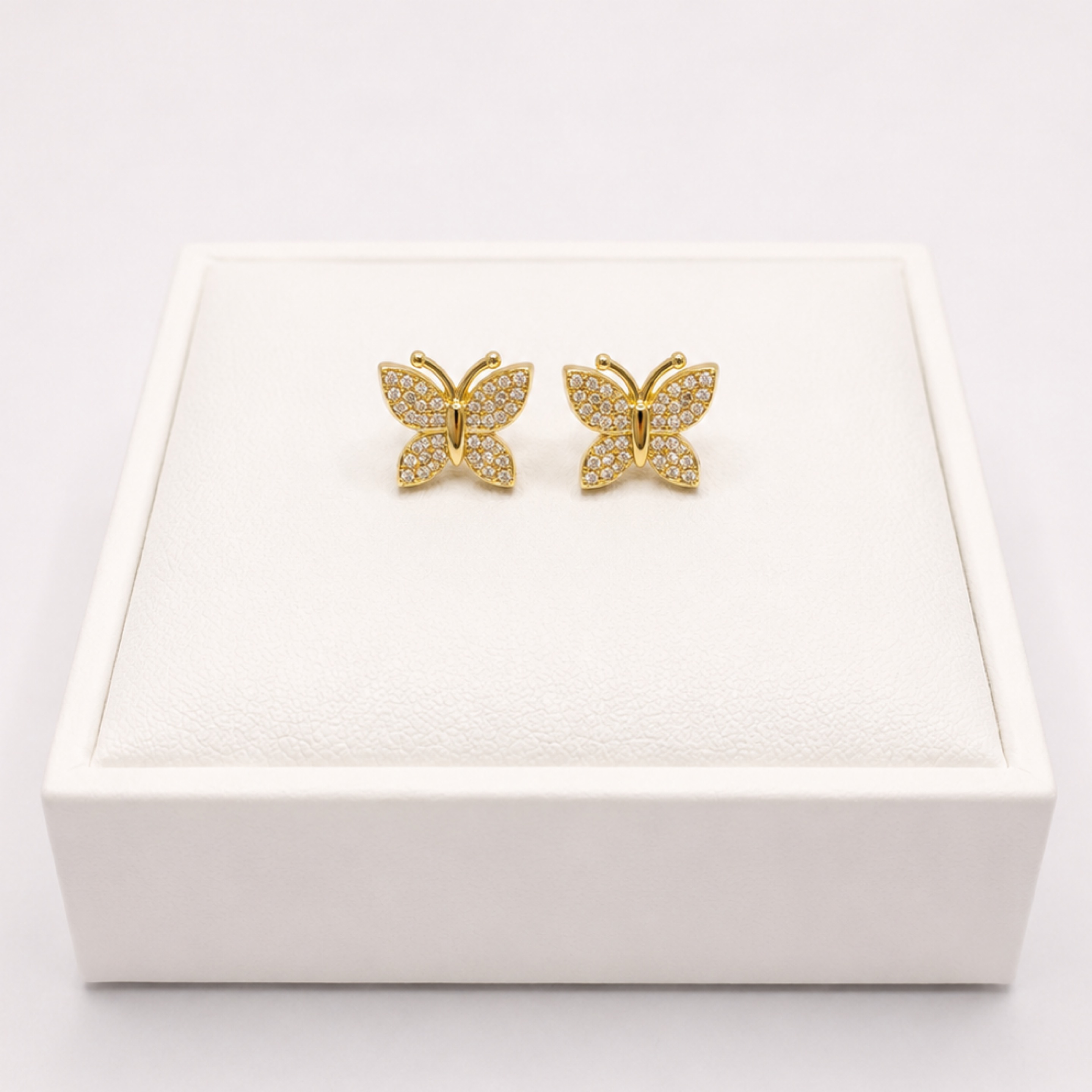 Gold Butterfly Earings 