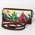 AD Hand Painted Leather Sling Wallet