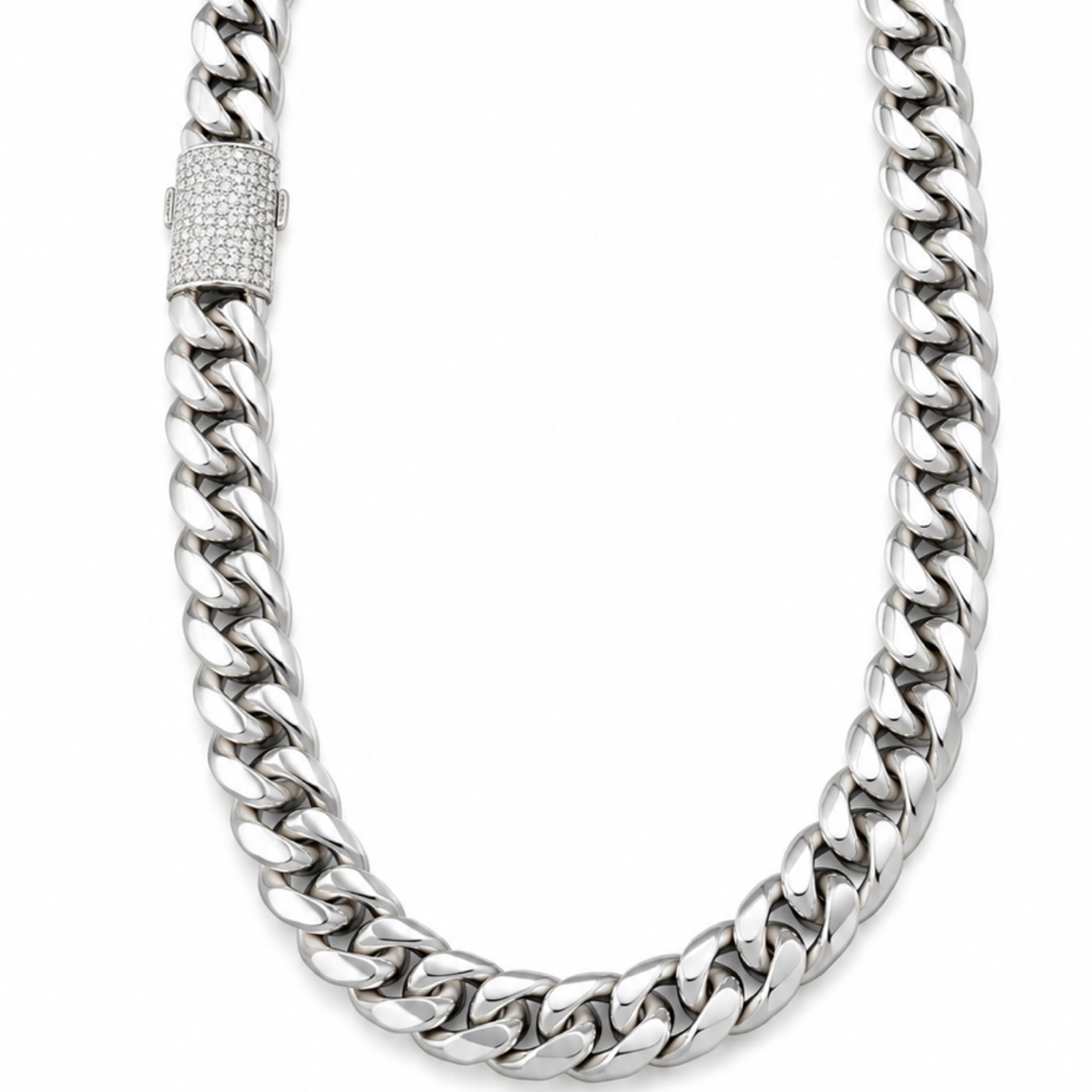 24” Miami Cuban Iced Lock / 12mm