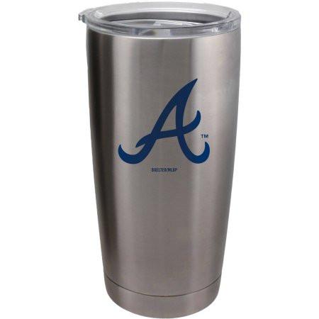 Atlanta Braves Ultra Travel Tumbler 20oz - Silver