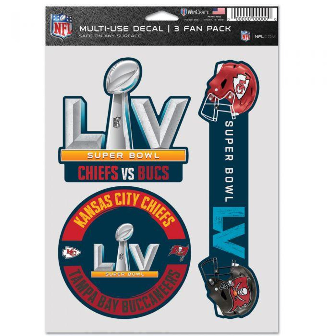 Kansas City Chiefs Super Bowl LV Fan Decals