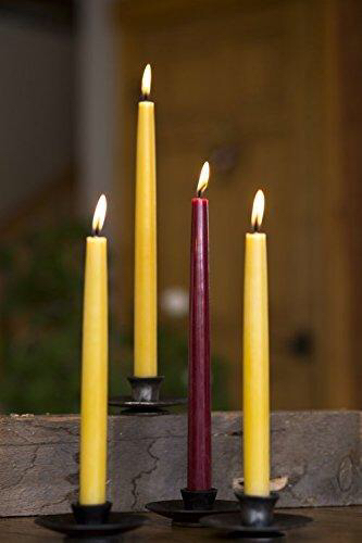 Bluecorn Beeswax Pure Beeswax Tapers - 7/8 x 8 - Moss